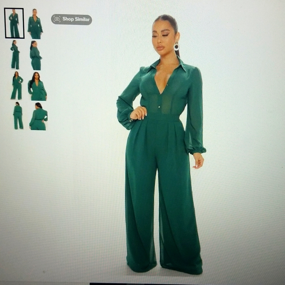 Like Me Better Jumpsuit Hunter Color